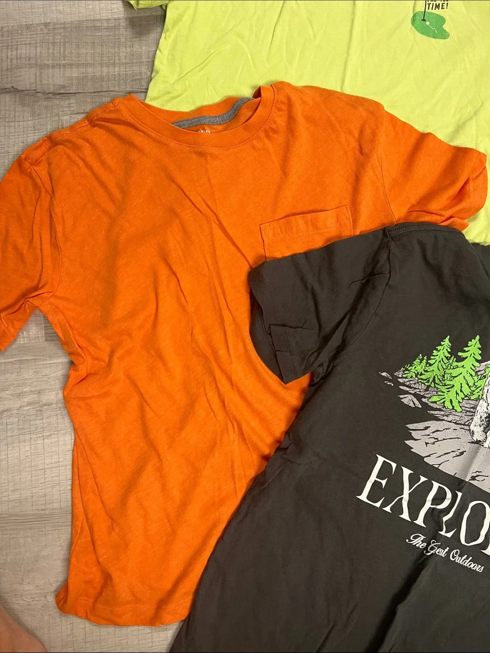 Lot of 5 Graphic Kids T-Shirt - Black sz 14/Large